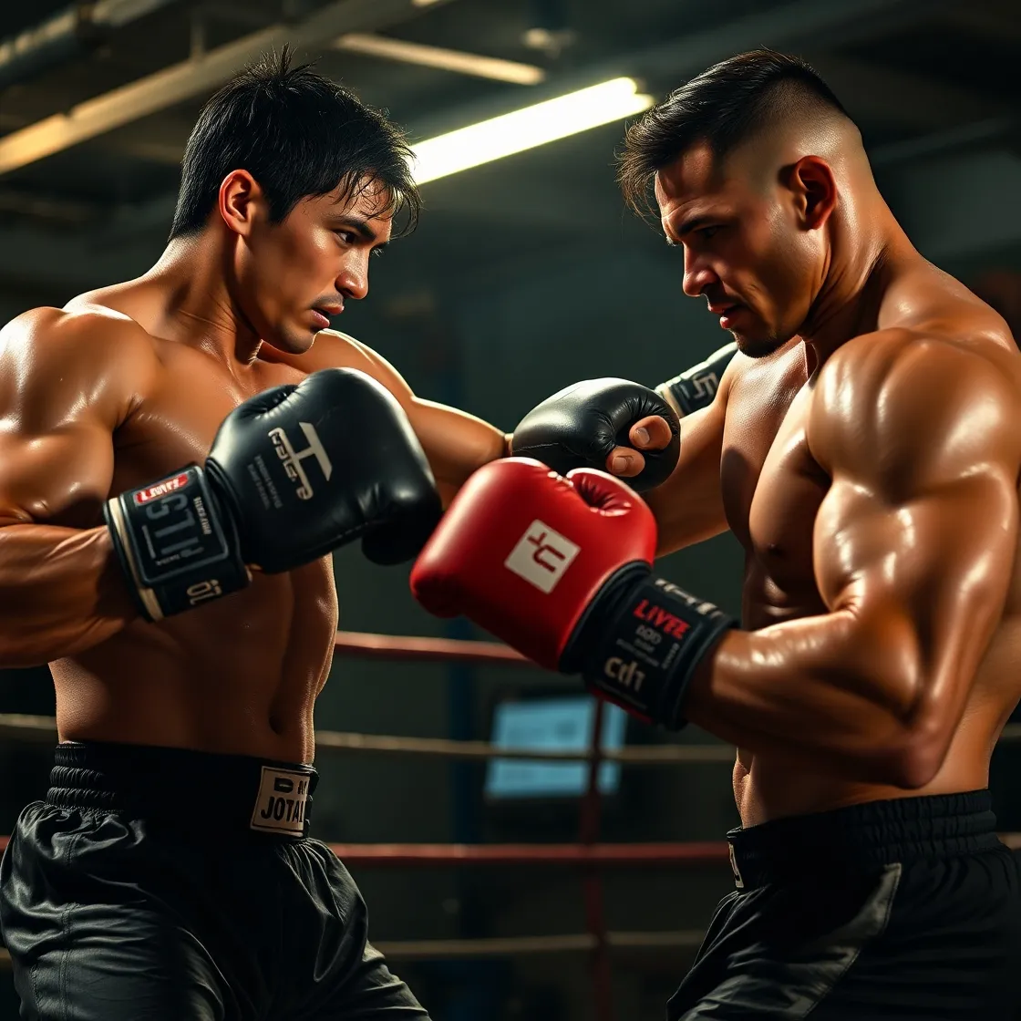 Kickboxing training
